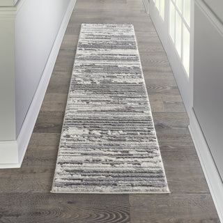 Nourison Textured Contemporary TEC02 Grey/Ivory Area Rug