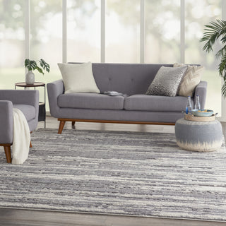 Nourison Textured Contemporary TEC02 Grey/Ivory Area Rug