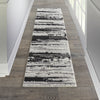 Nourison Textured Contemporary TEC02 Ivory/Charcoal Area Rug