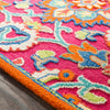 Surya Technicolor TEC-1000 Bright Pink Coral Denim Lime Butter Ivory Area Rug Texture Image
