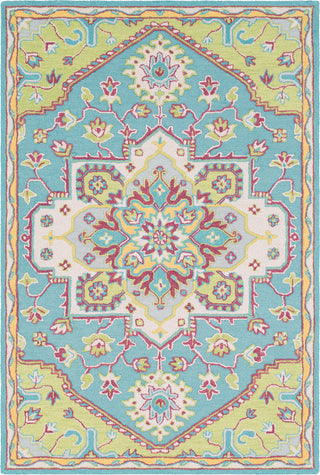 Surya Technicolor TEC-1004 Mint Ivory Lime Rose Light Gray Area Rug main image