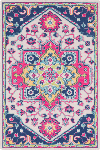 Surya Technicolor TEC-1007 Bright Pink Dark Blue Ivory Mint Lime Saffron Area Rug main image