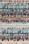 Surya Technicolor TEC-1009 Light Gray Ivory Sea Foam Aqua Dark Brown Wheat Area Rug main image