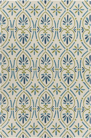 Chandra Terra TER-35101 Cream/Blue/Green Area Rug main image