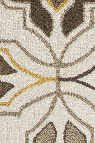 Chandra Terra TER-35103 Cream/Brown/Yellow Area Rug Close Up