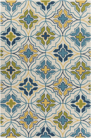 Chandra Terra TER-35104 Cream/Blue/Yellow/Green Area Rug main image