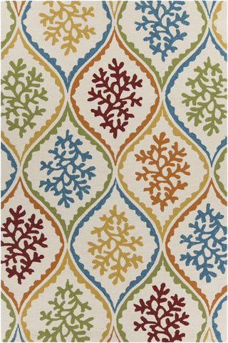 Chandra Terra TER-35105 Cream/Blue/Yellow/Green/Red/Orange Area Rug main image