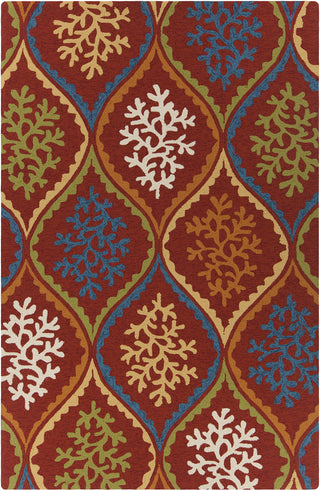 Chandra Terra TER-35106 Red/Blue/Green/Orange/Cream/Yellow Area Rug main image