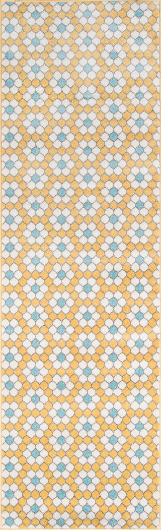 Momeni Terrace TRC-1 Yellow Area Rug by Novogratz Runner