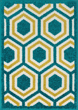 Loloi Terrace HTC01 Peacock / Citron Area Rug Main