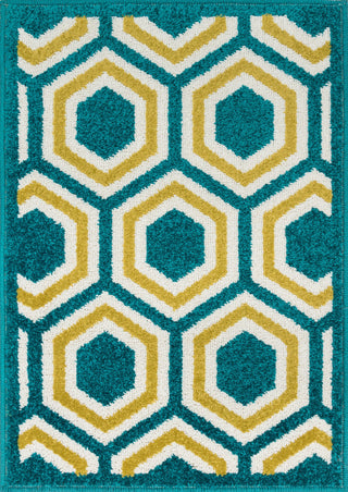 Loloi Terrace HTC01 Peacock / Citron Area Rug main image