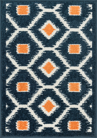 Loloi Terrace HTC08 Navy / Orange Area Rug main image