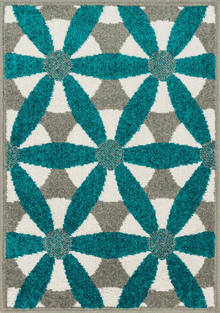 Loloi Terrace HTC15 Grey / Teal Area Rug main image