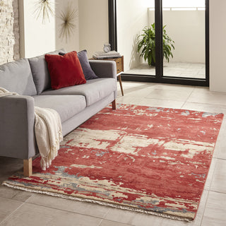 Momeni Terra TER-2 Red Area Rug Main Image Feature