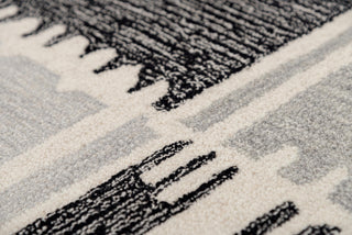 Rizzy Tetra TET103 Gray Area Rug Close Up 