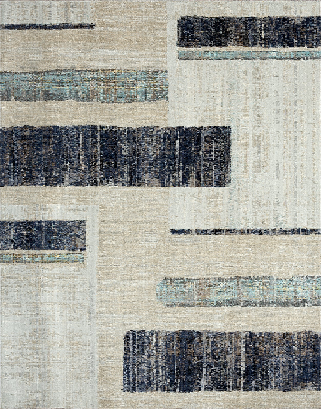 N Natori 24-SEVEN TF-972 Art Moderna Indigo/Sandstone Area Rug main image