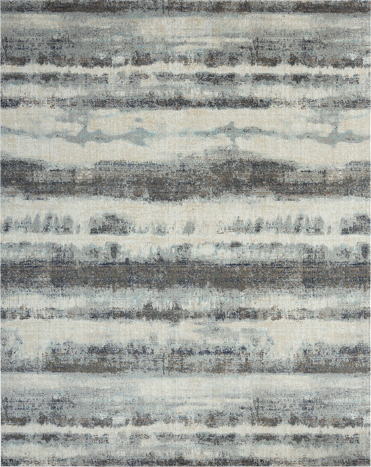 N Natori 24-SEVEN TF-975 Shibori Blue/Grey Area Rug main image