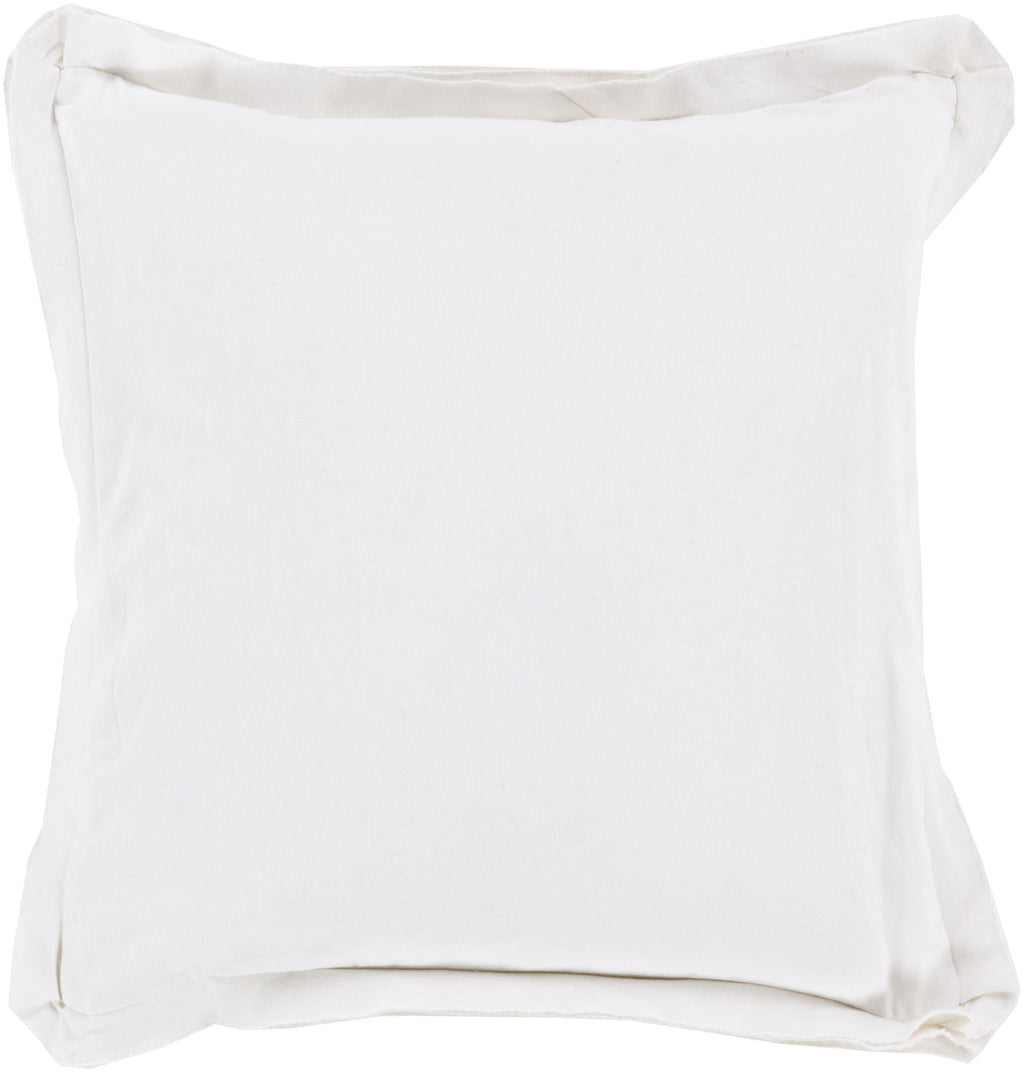 Surya Triple Flange Simple Sophistication TF-005 Pillow 18 X 18 X 4 Poly filled