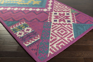 Surya Tigris TGR-5000 Eggplant Hand Tufted Area Rug by Papilio 5x8 Corner