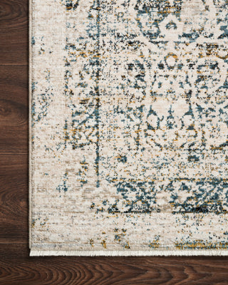 Loloi Theia THE-01 Natural/Ocean Area Rug Corner Image