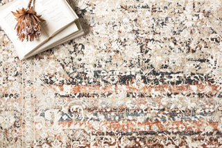 Loloi Theia THE-05 Taupe/Brick Area Rug Close Up 