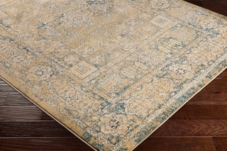 Surya Tharunaya THN-1016 Navy Saffron Khaki Cream Medium Gray Teal Mint Area Rug Corner Image