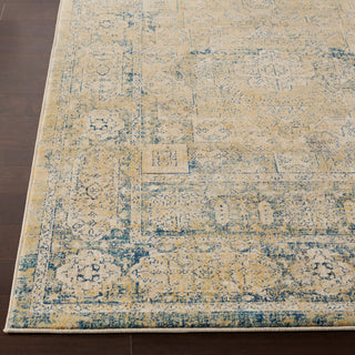 Surya Tharunaya THN-1016 Navy Saffron Khaki Cream Medium Gray Teal Mint Area Rug Detail Image