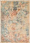 Surya Tharunaya THN-1025 Burnt Orange Dark Brown Navy Teal Saffron Khaki Cream Area Rug main image