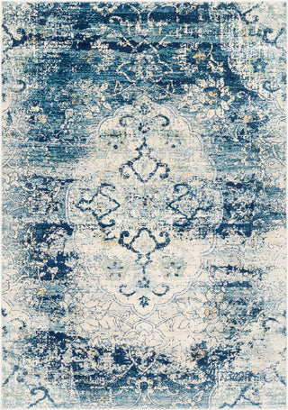 Surya Tharunaya THN-1030 Navy Teal Silver Gray Medium Saffron Cream Area Rug main image