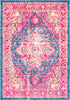 Surya Tharunaya THN-1033 Bright Red Garnet Dark Blue Aqua Cream Yellow Peach Area Rug main image