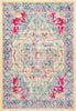 Surya Tharunaya THN-1034 Bright Yellow Aqua Dark Blue Garnet Red Peach Area Rug main image