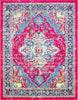 Surya Tharunaya THN-1040 Garnet Bright Red Aqua Dark Blue Yellow Peach Cream Area Rug Main Image 8 X 10