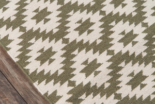 Momeni Thompson THO10 Green Area Rug by Erin Gates Close up