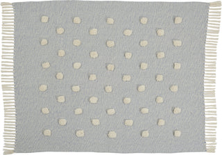 Nourison Throw Dot Woven Blue by Mina Victory main image