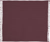 Nourison Throw Solid Chevron Burgundy main image