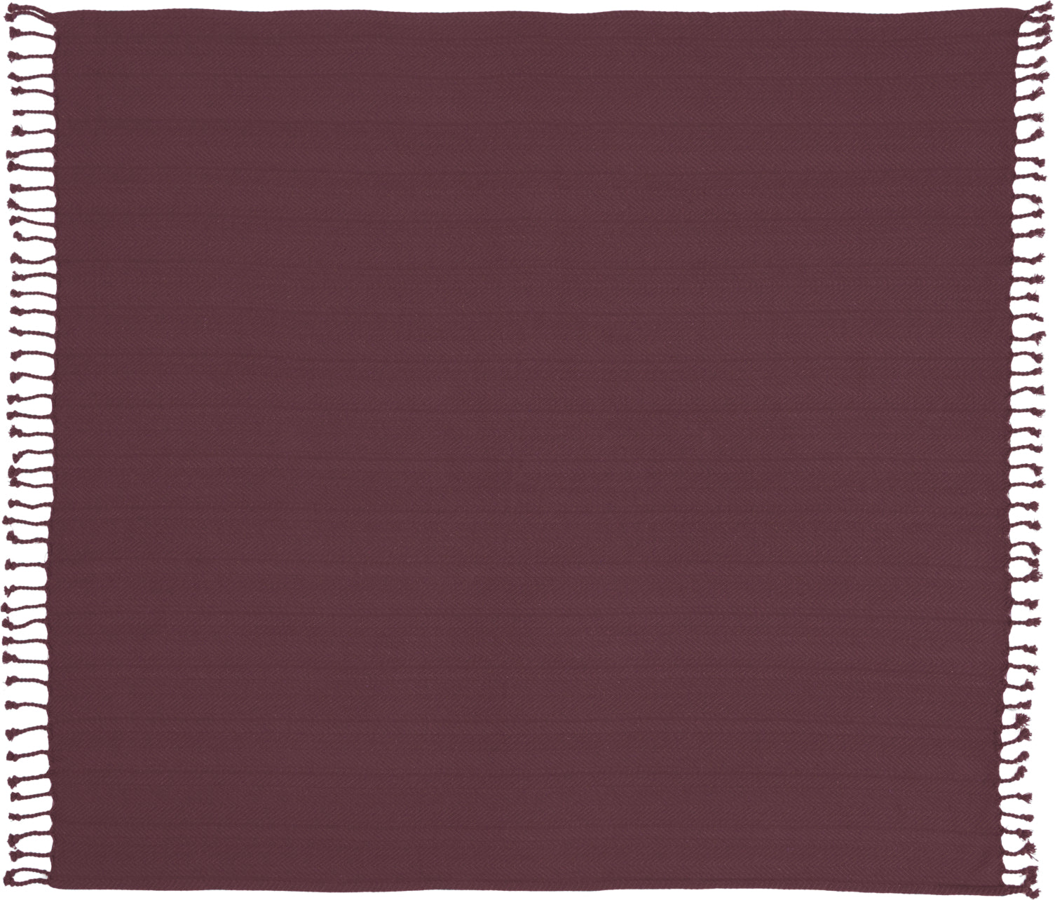 Nourison Throw Solid Chevron Burgundy main image