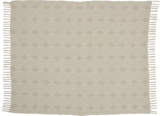 Nourison Throw Knit Diamond Natural main image