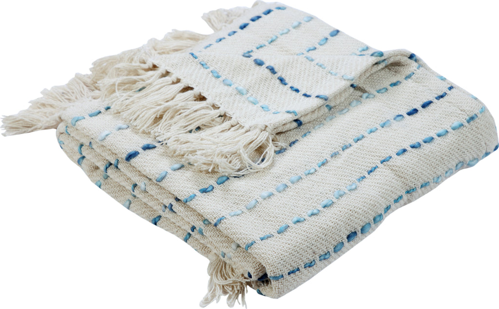 LR Resources Throws 80139 Blue Throw main image