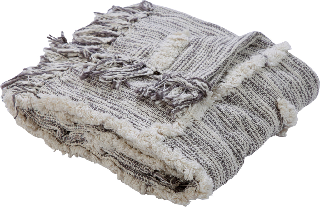 LR Resources Throws 80144 Gray/Natural Throw main image