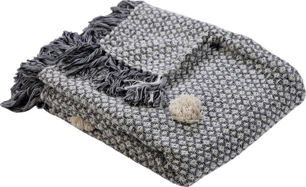 LR Resources Throws 80149 Gray/Black Throw main image