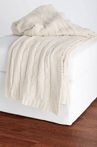 Rizzy TH0155 Cream Throw main image