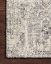 Loloi Theory THY-03 Natural / Grey Area Rug Corner On Wood