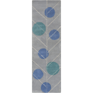 Surya Theory THY-5011 Sky Blue Area Rug 2'6'' x 8' Runner