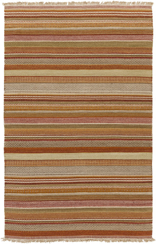 Surya Tibet TIB-4001 Burnt Orange Area Rug by Papilio 5' x 8'