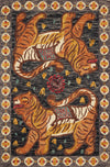 Loloi Tigress TIG-02 Charcoal / Tangerine Area Rug by Justina Blakeney Main Image