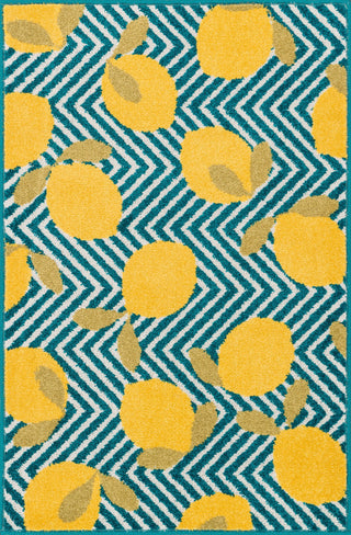 Loloi Tilley HTI05 Blue / Yellow Area Rug main image