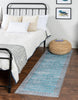 Unique Loom Timeless LEO-RVVL1 Blue Area Rug Runner Lifestyle Image