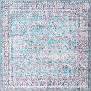 Unique Loom Timeless LEO-RVVL1 Blue Area Rug Square Top-down Image