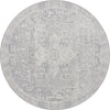 Unique Loom Timeless LEO-RVVL10 Gray Area Rug Round Top-down Image