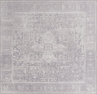 Unique Loom Timeless LEO-RVVL10 Gray Area Rug Square Top-down Image